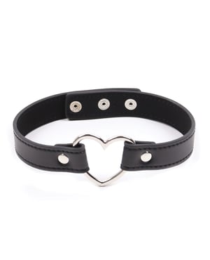 Plesur PVC Heart Connector Choker – Black by Plesur product image