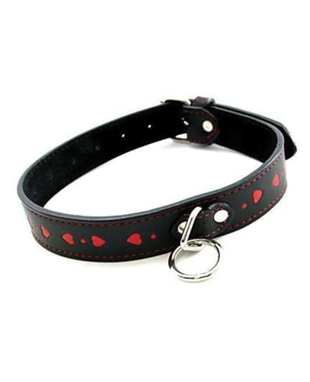 Plesur PVC Collar w/Hearts – Black/Red by Plesur product image