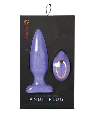 Nu Sensuelle Andii Vertical Roller Motion Butt Plug – Ultra Violet by Nu Sensuelle product image