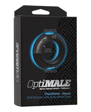OptiMale FlexiSteel Cock Ring – 35 mm Black by OptiMale product image