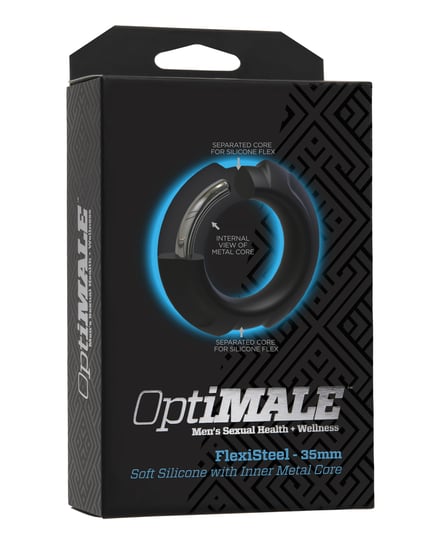 OptiMale FlexiSteel Cock Ring – 35 mm Black by OptiMale product image