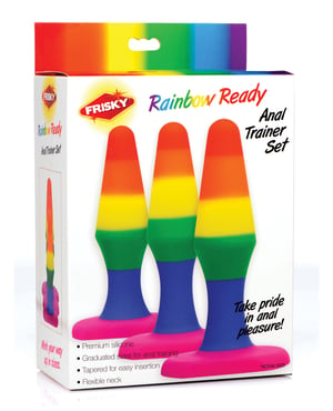 Frisky Rainbow Silicone Anal Trainer Set by Frisky product image