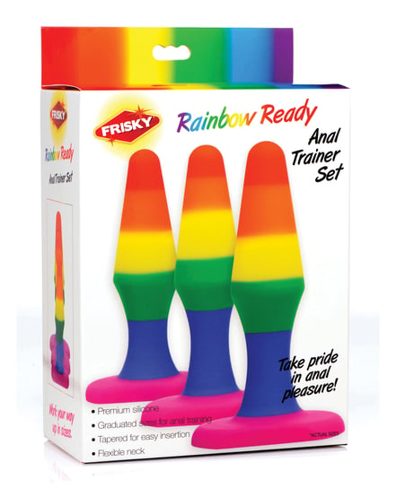 Frisky Rainbow Silicone Anal Trainer Set by Frisky product image