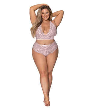 Seabreeze Strappy Back Cami & Short Blush 2X by Exposed product image