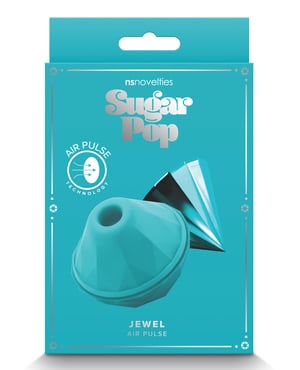 Sugar Pop Jewel Air Pulse Vibrator – Teal by Sugar Pop product image