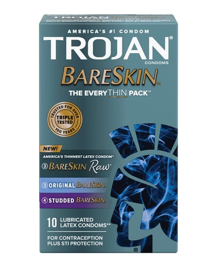 Trojan BareSkin EveryTHIN Condoms – Variety Pack of 10 by Trojan product image