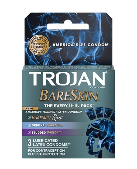 Trojan BareSkin EveryTHIN Condoms – Variety Pack of 3 by Trojan product image