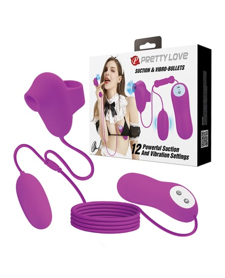 Pretty Love Suction & Vibro Bullets – Fuchsia by Pretty Love product image