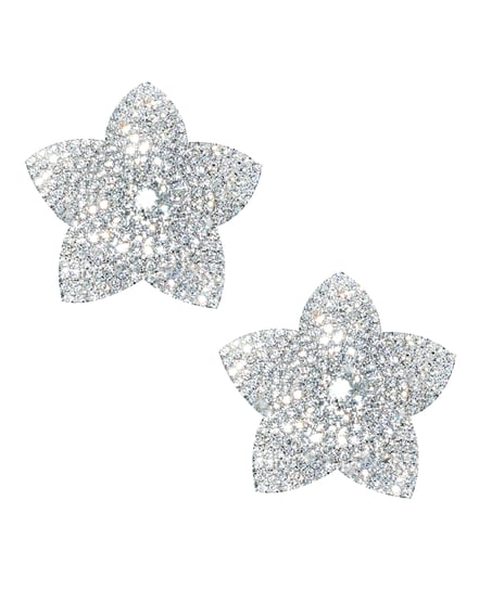 Neva Nude Burstin Blooms Crystal Jewel Reusable Silicone Nipple Pasties – Clear O/S by Neva Nude product image