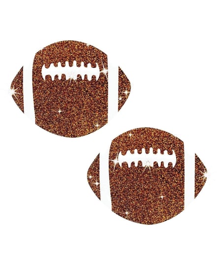 Neva Nude Football Glitter Pasties – Brown O/S by Neva Nude product image