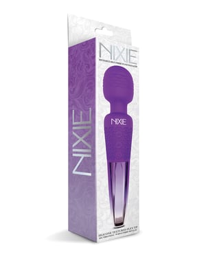 Nixie Rechargeable Wand Massager – Purple Ombre Metallic by Nixie product image