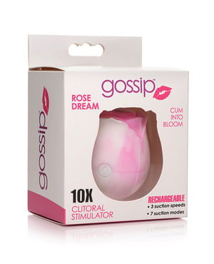 Curve Toys Gossip Cum Into Bloom Clitoral Vibrator – Rose Dream Swirl by Gossip product image