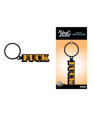 Wood Rocket Fuck Keychain – Gold by Wood Rocket product image