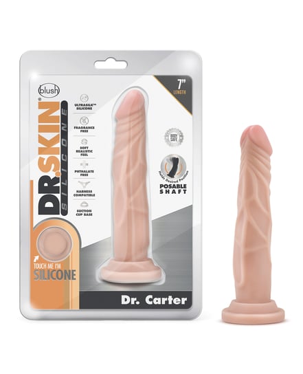 Blush Dr. Skin Silicone Dr. Carter 7.5″ Dildo – Vanilla by Dr. Skin product image
