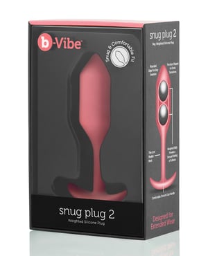 b-Vibe Weighted Snug Plug 2 – 114 g Coral by b-vibe product image