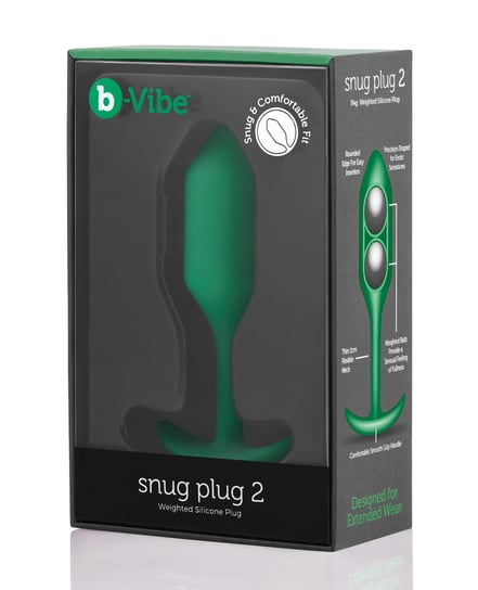 b-Vibe Weighted Snug Plug 2 – 114 g Green by b-vibe product image