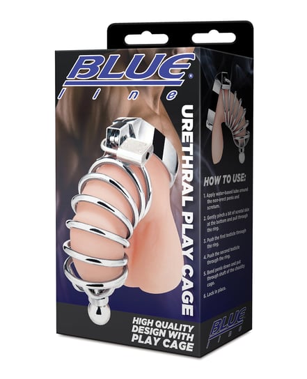 Blue Line Urethral Play Cage – Silver by Blue Line product image