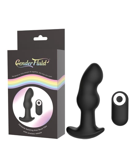 Gender Fluid Frission Anal Vibe w/Remote – Black by Gender Fluid product image