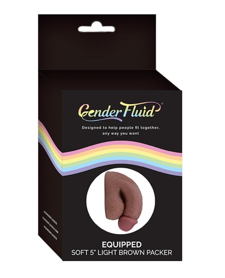 Gender Fluid 5″ Equipped Soft Packer – Light Brown by Gender Fluid product image