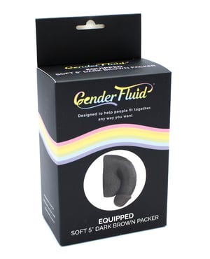 Gender Fluid 5″ Equipped Soft Packer – Dark Brown by Gender Fluid product image