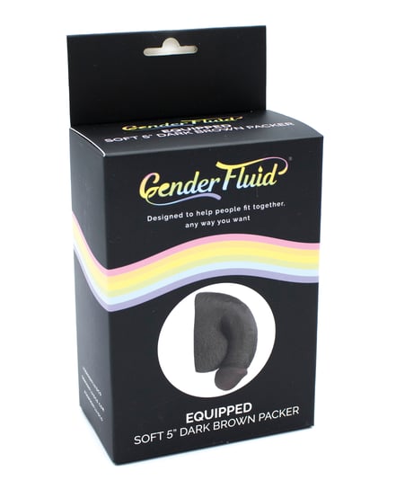 Gender Fluid 5″ Equipped Soft Packer – Dark Brown by Gender Fluid product image