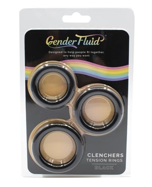 Gender Fluid Clincher Tension Ring Set – Black by Gender Fluid product image