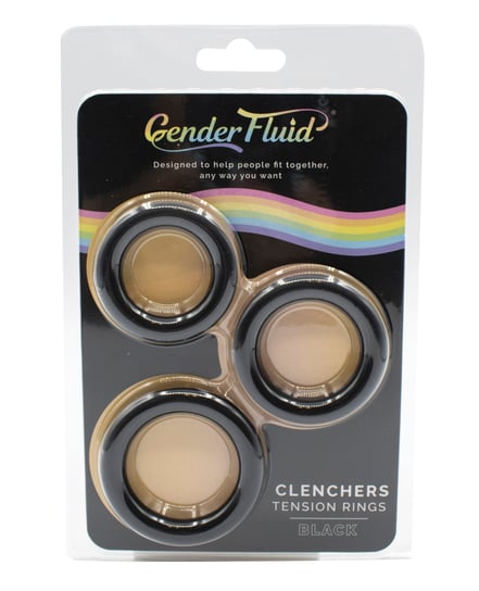 Gender Fluid Clincher Tension Ring Set – Black by Gender Fluid product image