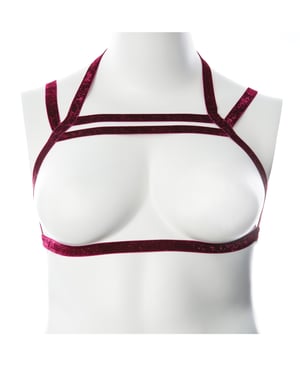 Gender Fluid Sugar Coated Harness – S-L Raspberry Glitter by Gender Fluid product image