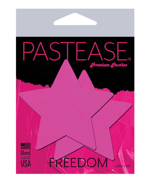 Pastease Basic Star Black Light Reactive – Neon Pink O/S by Pastease product image