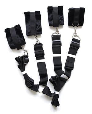 Plesur Fuzzy Bedroom Bondage Kit – Black by Plesur product image