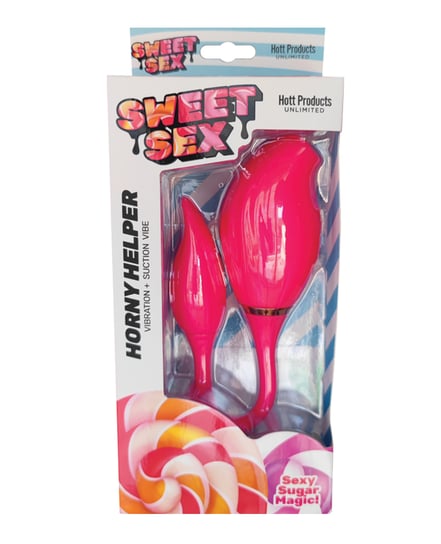 Sweet Sex Horny Helper Vibration & Suction Vibe – Magenta by Sweet Sex product image