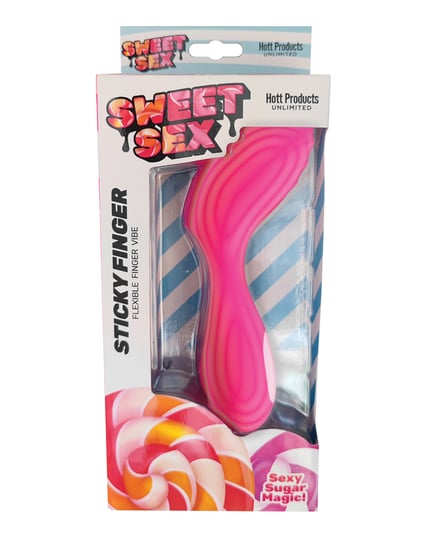 Sweet Sex Sticky Finger Flexible Finger Vibe – Magenta by Sweet Sex product image
