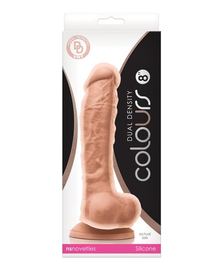 Colours Dual Density 8″ Dildo – White by Colours product image