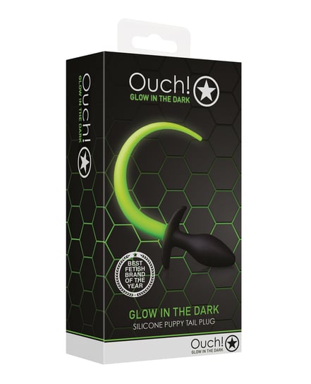 Shots Ouch Puppy Tail Plug – Glow in the Dark by Ouch product image