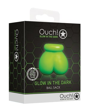 Shots Ouch Ball Sack – Glow in the Dark by Ouch product image