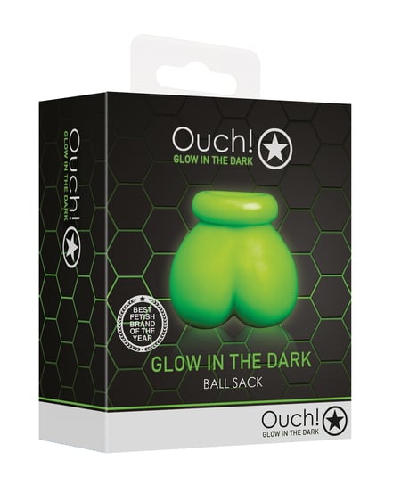 Shots Ouch Ball Sack – Glow in the Dark by Ouch product image