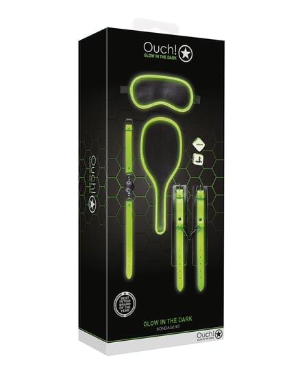 Shots Ouch Bondage Kit #1 – Glow in the Dark by Ouch product image