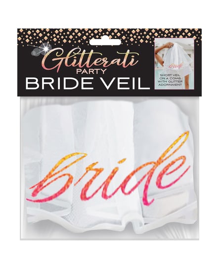 Glitterati Bride Veil – Rose Gold/White by Candy Prints product image