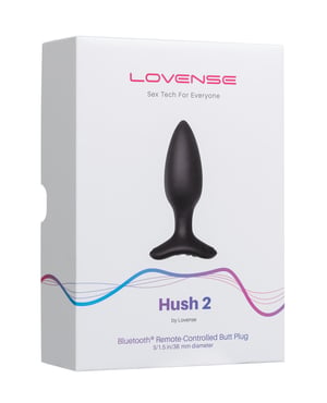Lovense Hush 2 1.5″ Butt Plug – Black by Lovense product image