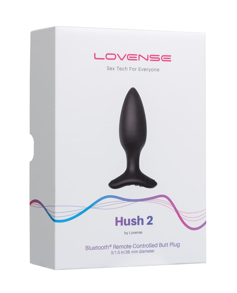Lovense Hush 2 1.5″ Butt Plug – Black by Lovense product image