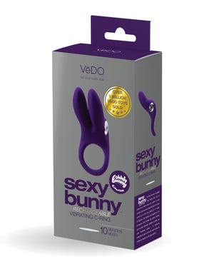 VeDO Sexy Bunny Rechargeable Ring – Deep Purple by VeDO product image