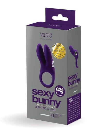 VeDO Sexy Bunny Rechargeable Ring – Deep Purple by VeDO product image