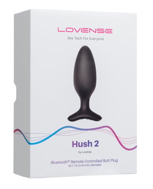 Lovense Hush 2 1.75″ Butt Plug – Black by Lovense product image