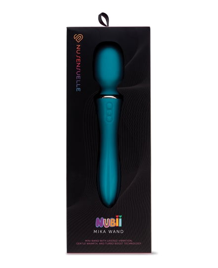 Nu Sensuelle Nubii Mika Turbo Boost & Heating Mini Wand – Blue by Nu Sensuelle product image