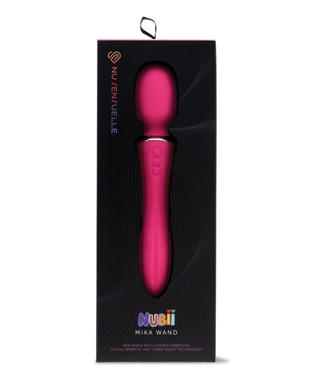 Nu Sensuelle Nubii Mika Turbo Boost & Heating Mini Wand – Pink by Nu Sensuelle product image