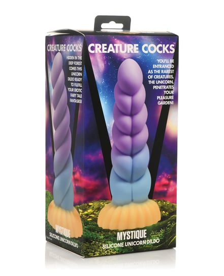Creature Cocks Unicorn Silicone Dildo – Multi Color by Creature Cocks product image