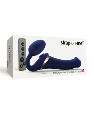 Strap On Me Multi Orgasm Bendable Strapless Strap On Medium – Night Blue by Strap-On-Me product image