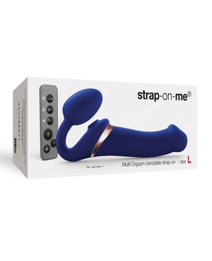 Strap On Me Multi Orgasm Bendable Strapless Strap On Large – Night Blue by Strap-On-Me product image