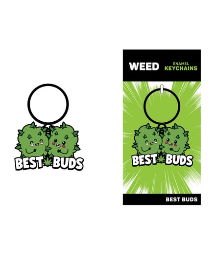 Wood Rocket Weed Best Buds Keychain – Green by Wood Rocket product image