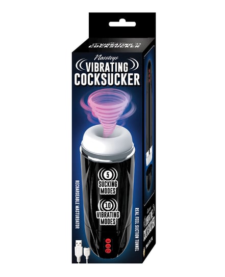 Vibrating Cocksucker – Black by Nasstoys product image